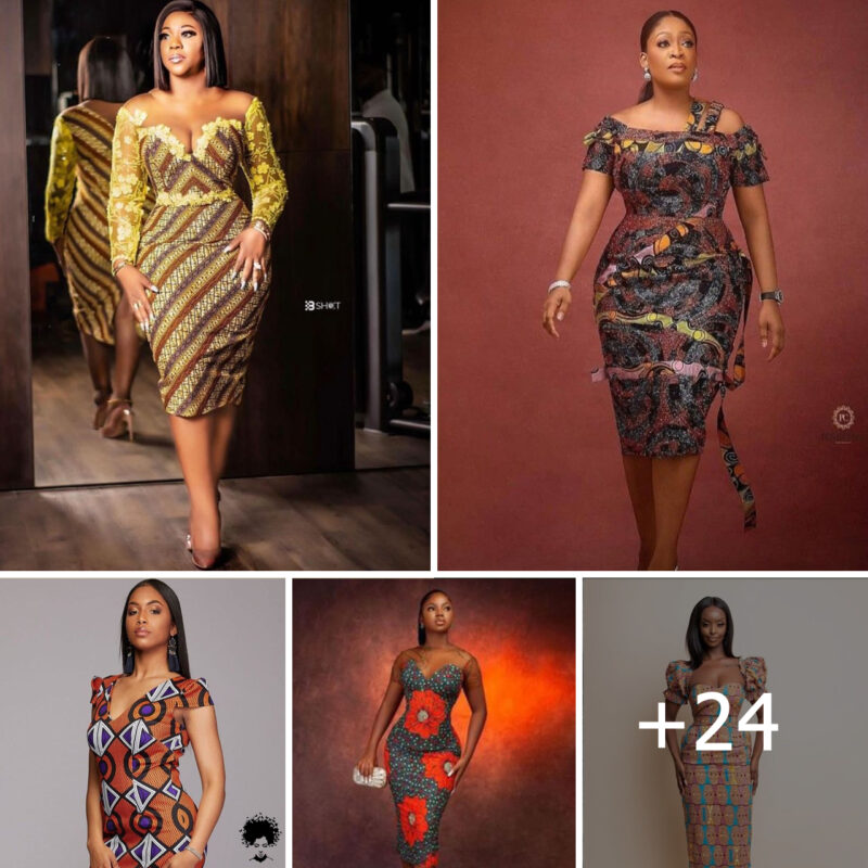 24 PHOTOS: Smart Ankara Bodycon Gown Styles