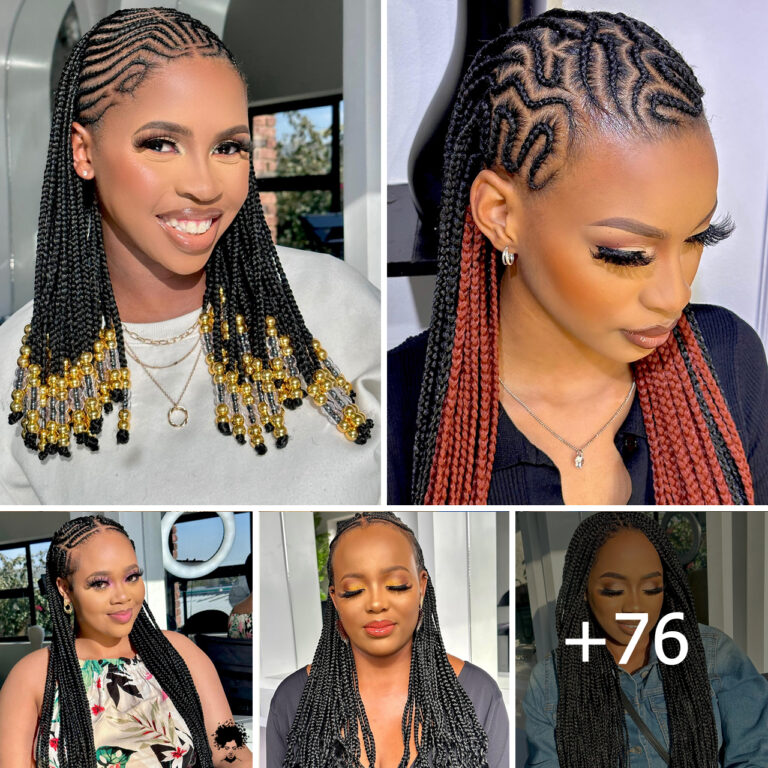 +76 PHOTOS: Cornrow braid designs + Knotless braids styles ‎