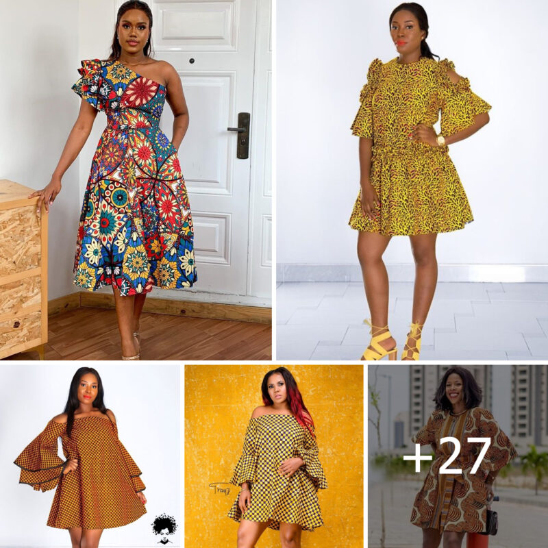 +27 PHOTOS: Nice Ankara Short Dress Styles.
