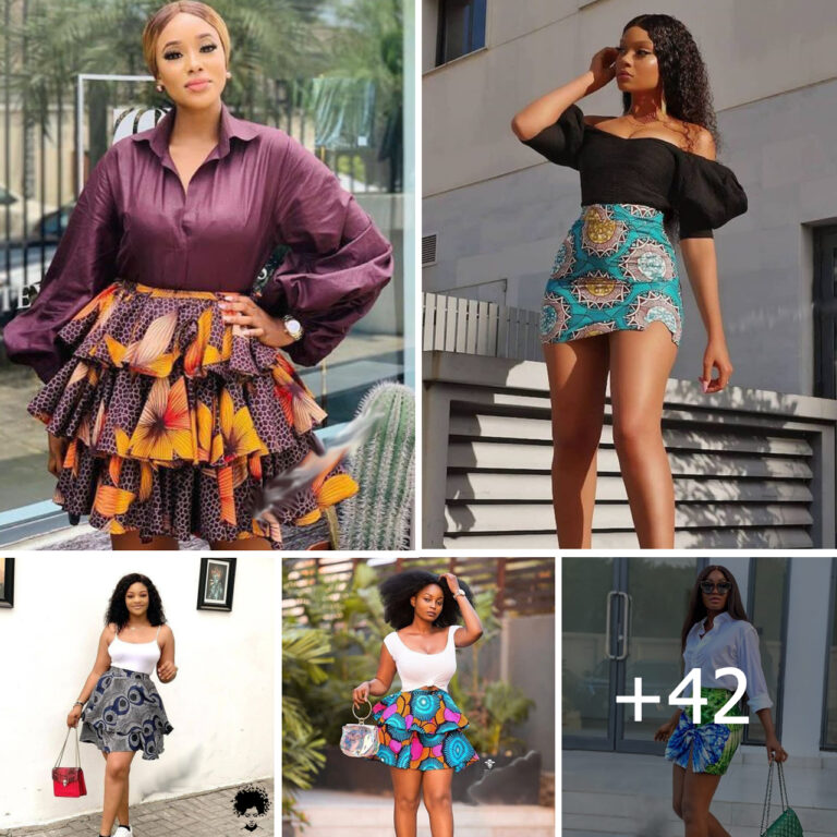 42+ Captivating Ankara Short Skirt Styles For Stylish Ladies.