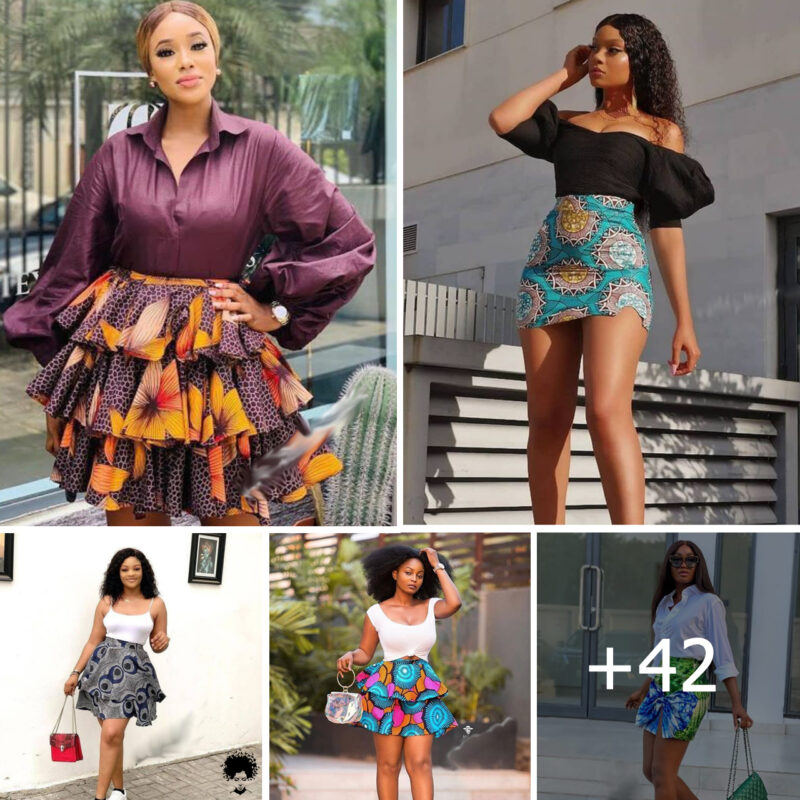 42+ Captivating Ankara Short Skirt Styles For Stylish Ladies.