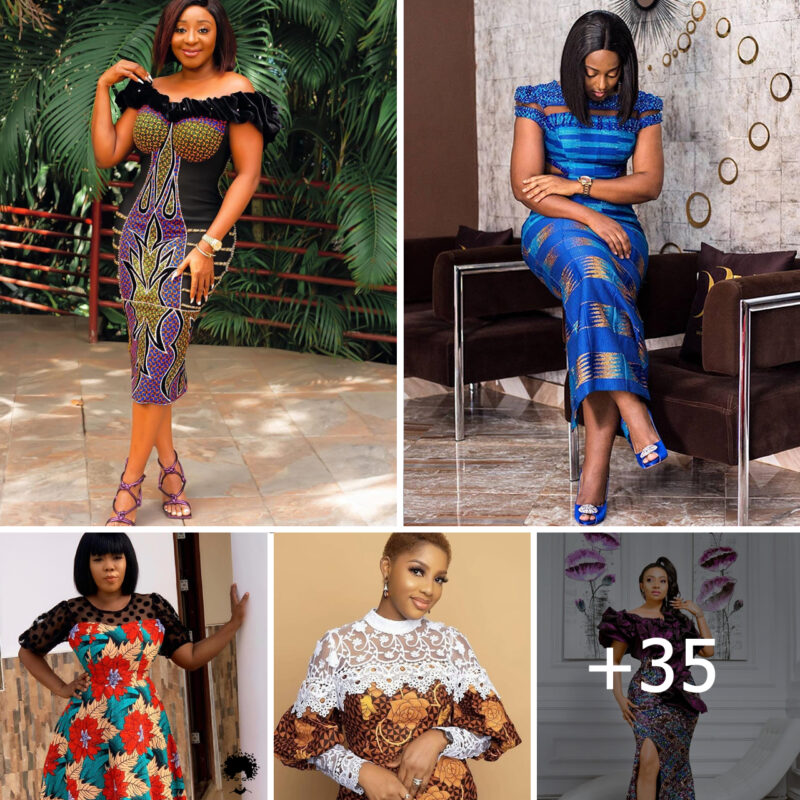 35+ Best Ankara designs for gowns to wear this year (pictures)