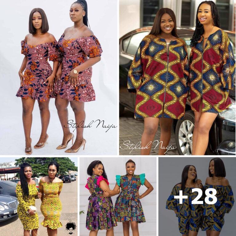 28 PHOTOS: Ankara Styles For Friends That Slay Together.