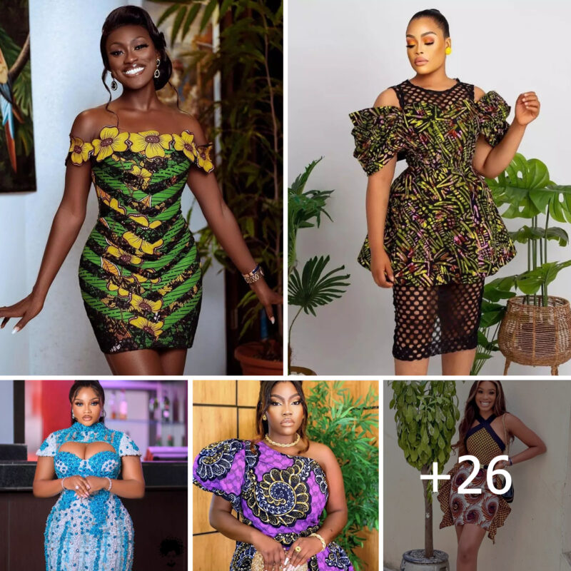 26 PHOTOS: Ankara Short Gown Styles