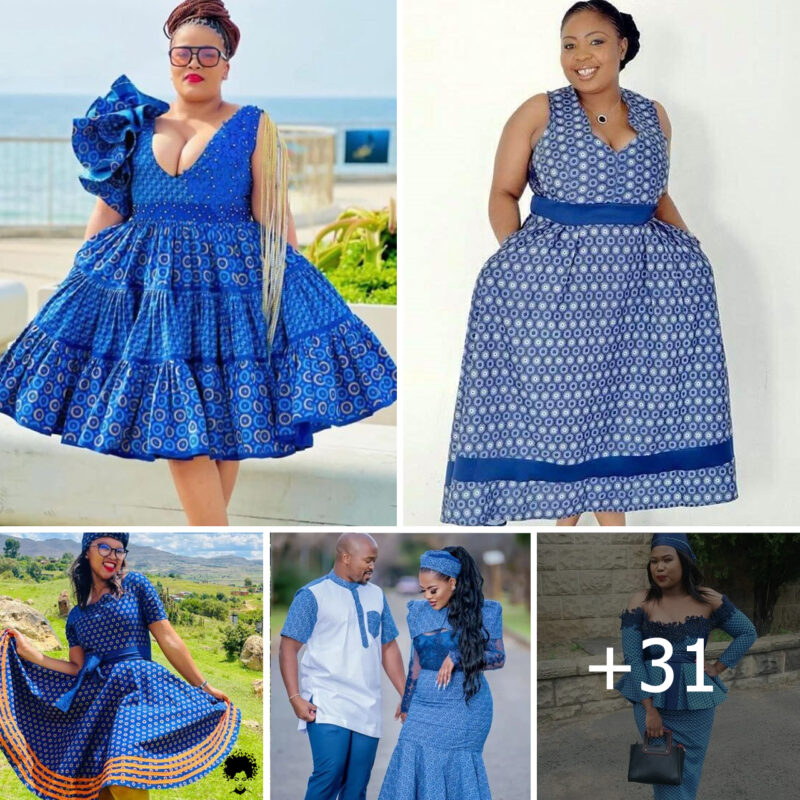 31 Stylish Shweshwe Styles for Plus Size in South Africa, 2025