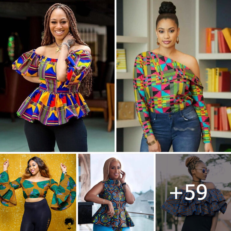 59 PHOTOS: Ankara One Shoulder Tops