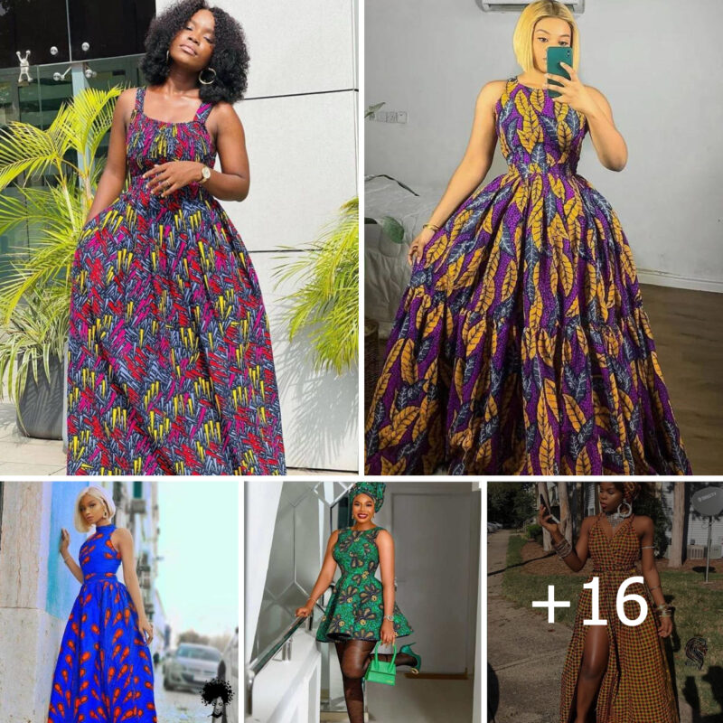 16 PHOTOS: Ankara Sleeveless Gown Styles