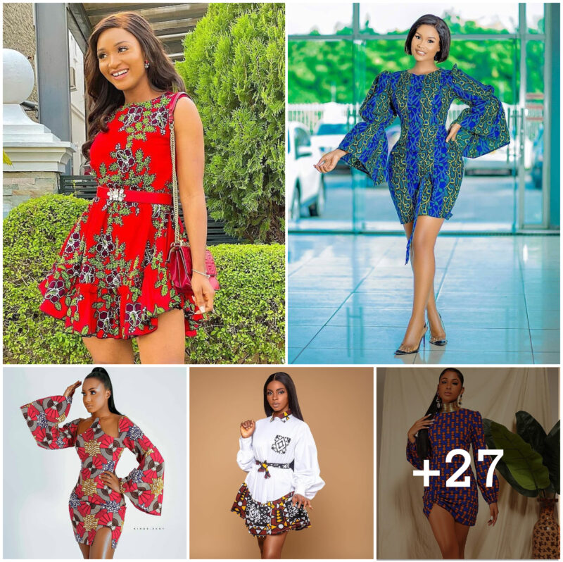 27 PHOTOS: Chic Ankara Short Gown Styles
