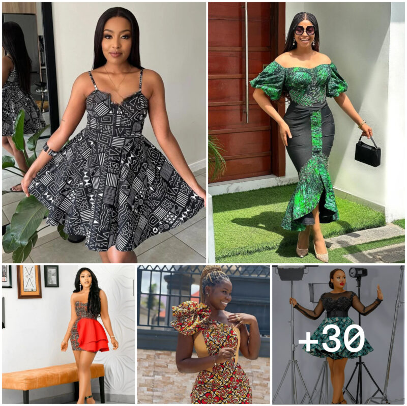 30 PHOTOS: Short Ankara Gown Inspirations