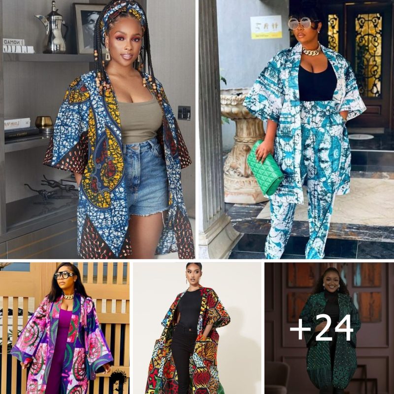 24 PHOTOS:  Ankara Bubu Kaftan Styled Flowy Kimono Jackets