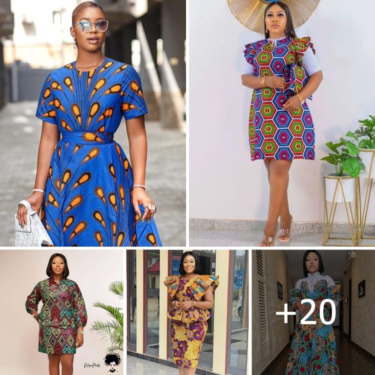 20 PHOTOS: Simple Ankara Gown Ideas