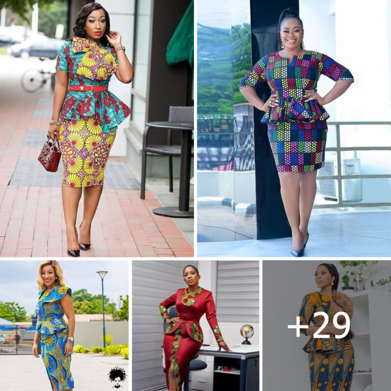 29 PHOTOS:  Ankara Skirt & Blouse Designs