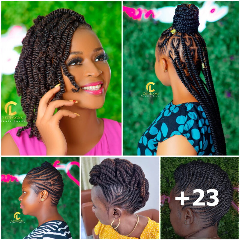 23 PHOTOS: Cornrow braid designs and Knotless braid styles ‎