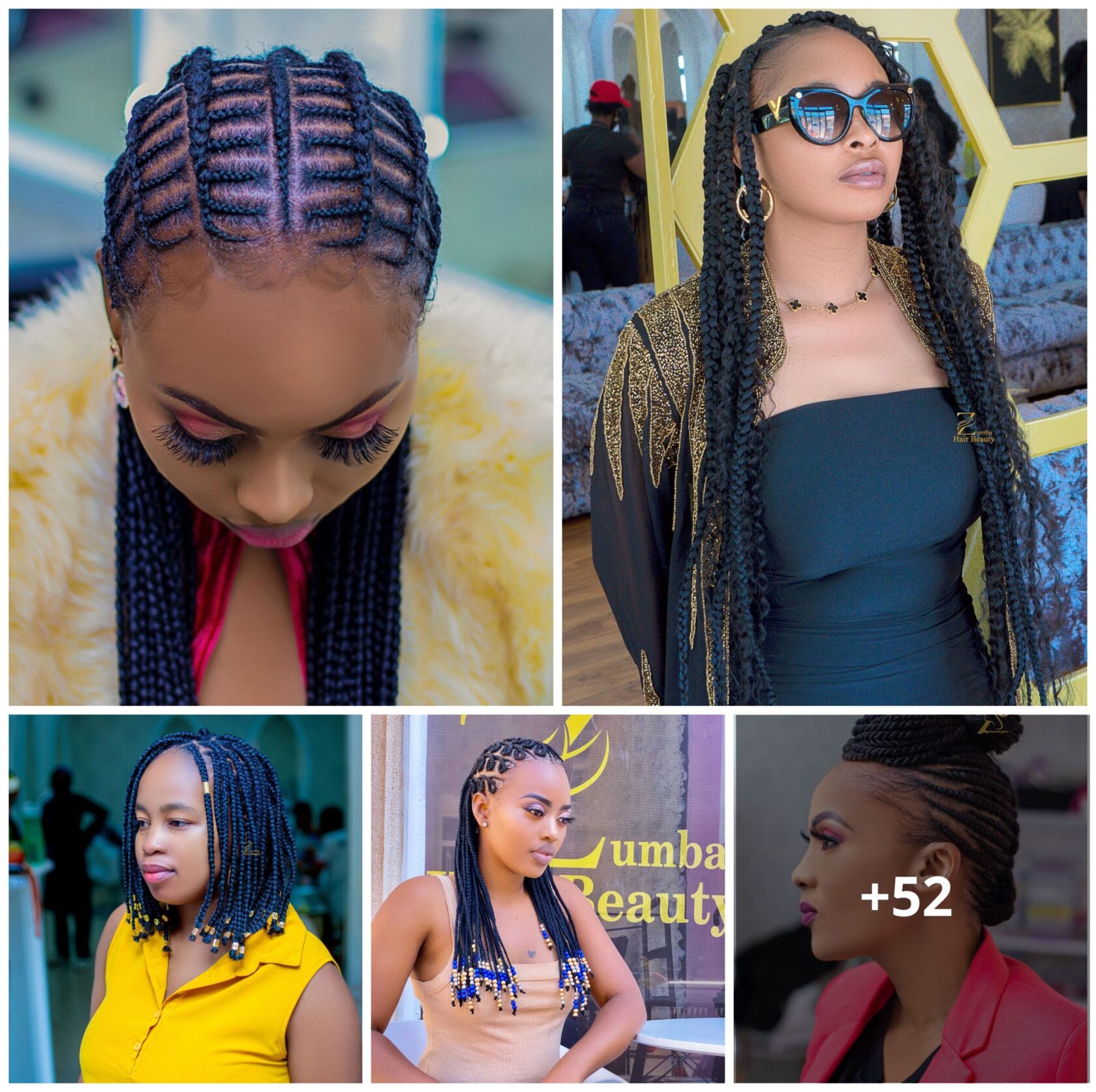 52 PHOTOS: Premium knotless braid patterns ‎
