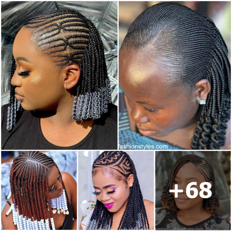 +68 PHOTOS: Cute Short Ghana Braids Hairstyles