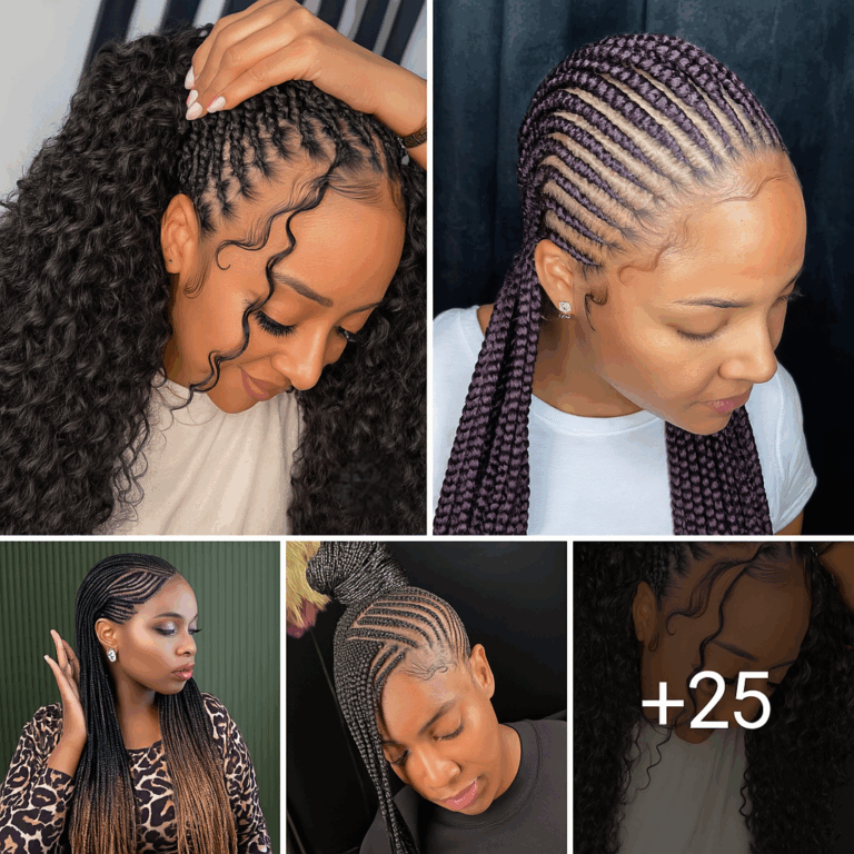 25 PHOTOS: Cornrow braid designs + Box braids hairstyles ‎