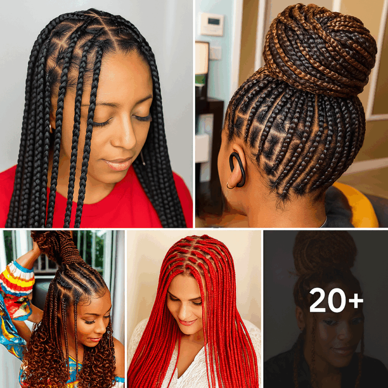27 PHOTOS: Nice Hairstyles – Box Knotless Braided Styles ‎