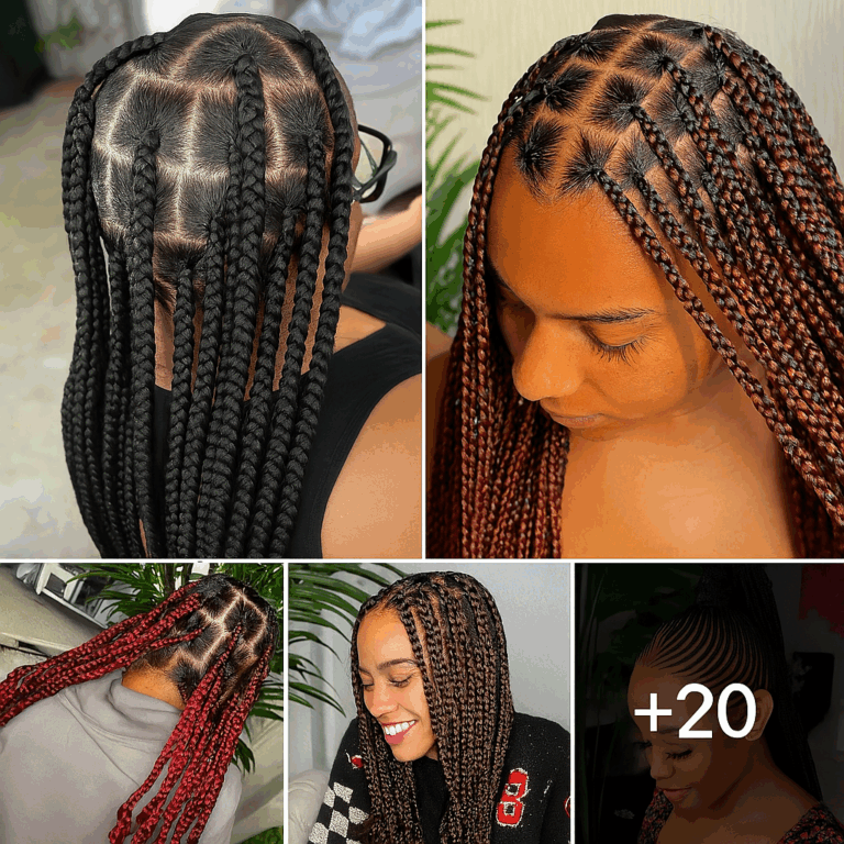 20 PHOTOS: Knotless braids styles – Box braids hairstyles ‎