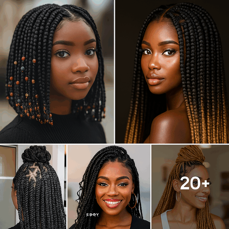 20 PHOTOS: Luxury Accessories for Knotless Braids – Holiday Season Hairstyles with Braids ‎