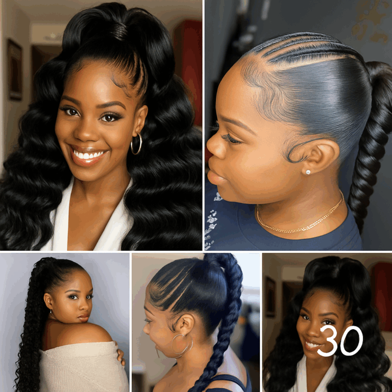 30 PHOTOS: Ponytail braids hairstyles ‎