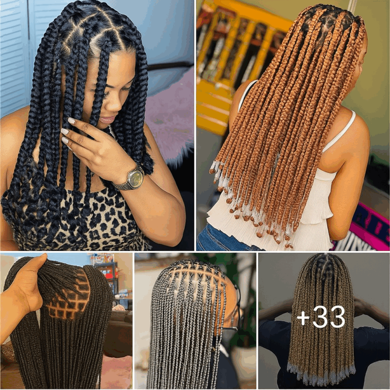 33 PHOTOS: Premium knotless braid ideas for ladies ‎