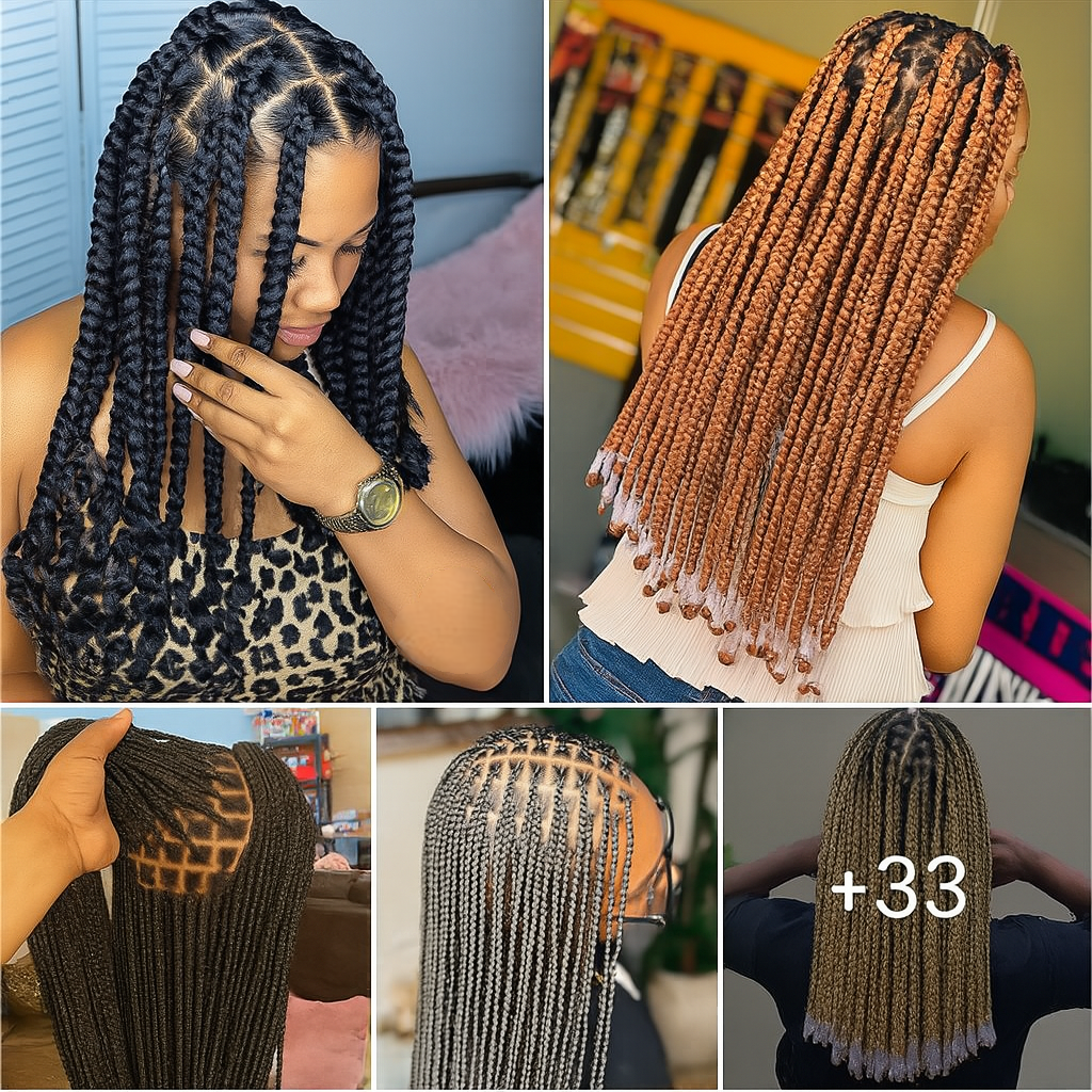 33 PHOTOS: Premium knotless braid ideas for ladies ‎