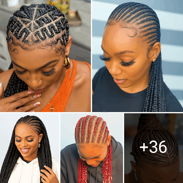 36 PHOTOS: Cornrow braid designs + Knotless braids styles for women ‎