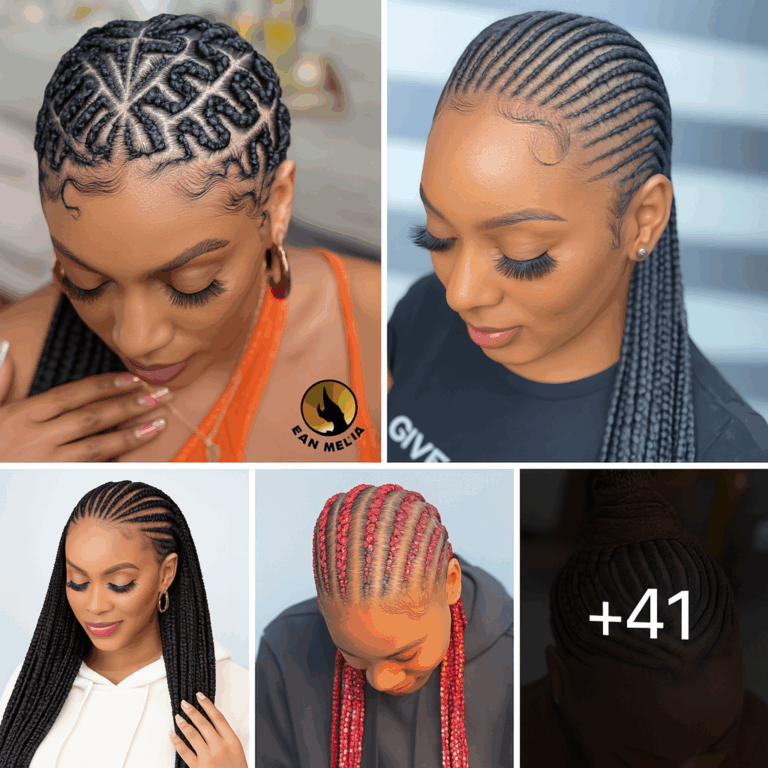 41 PHOTOS: Cornrow braid designs + Knotless braids styles ‎