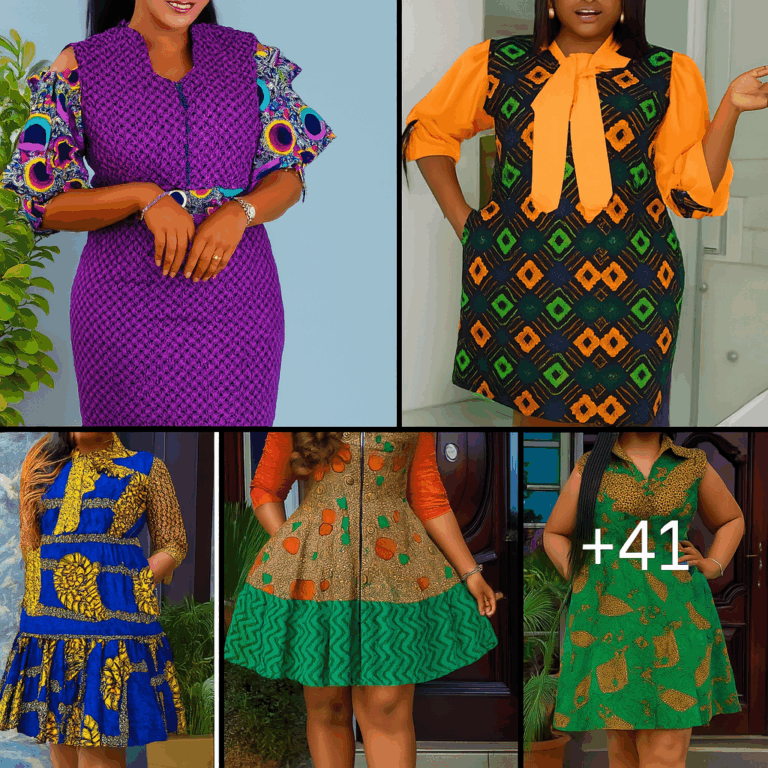 70 PHOTOS: Ankara Short Gown Styles For Women