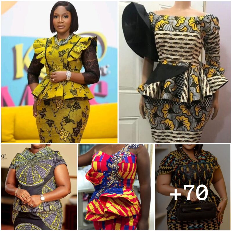 70 PHOTOS: Latest Ankara Slit and Kaba Styles