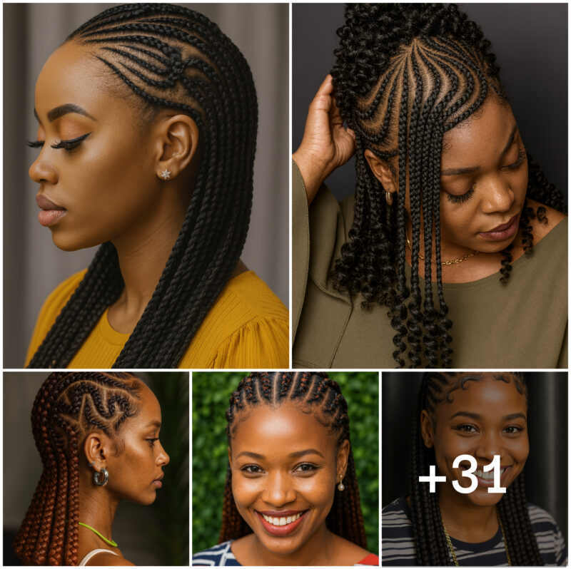 31 PHOTOS: Professional knotless braids with side parts