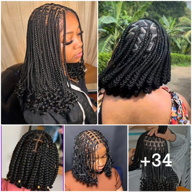 34 PHOTOS: Premium Knotless Bantu Knots