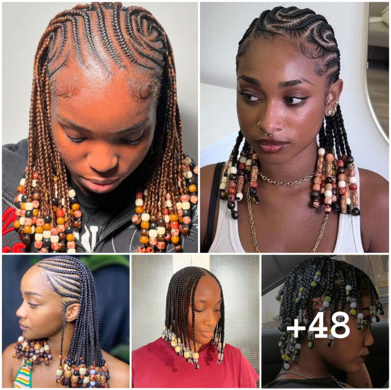 48 Latest Short beaded braids