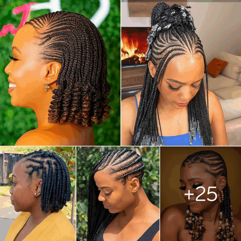 25 PHOTOS: Cornrow braid designs – Knotless braids styles ‎