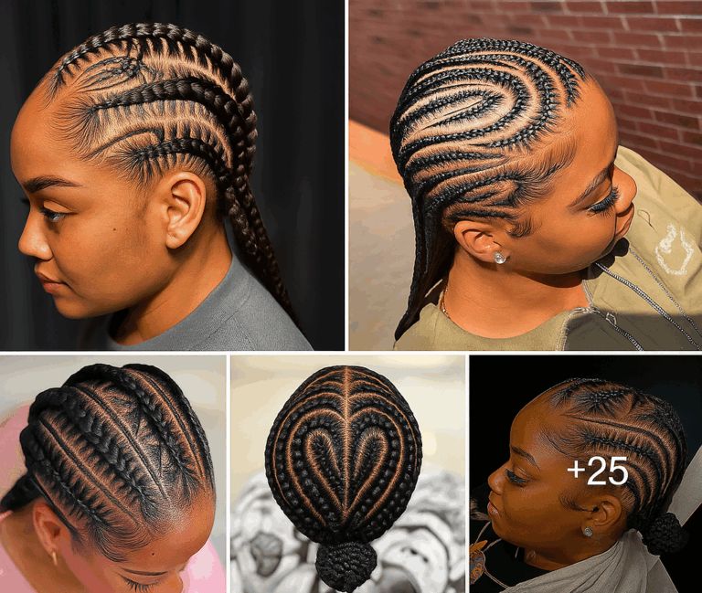 36 PHOTOS: Stitched Cornrow Braids Styles For Women ‎