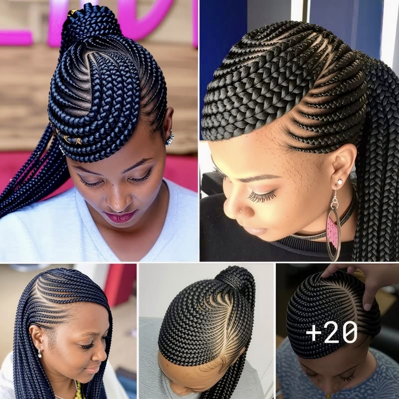 20 PHOTOS: Premium Cornrow Hairstyles for Natural Hair ‎
