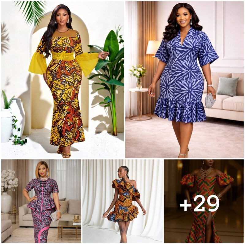 29 PHOTOS: Ankara Pattern Dress Designs