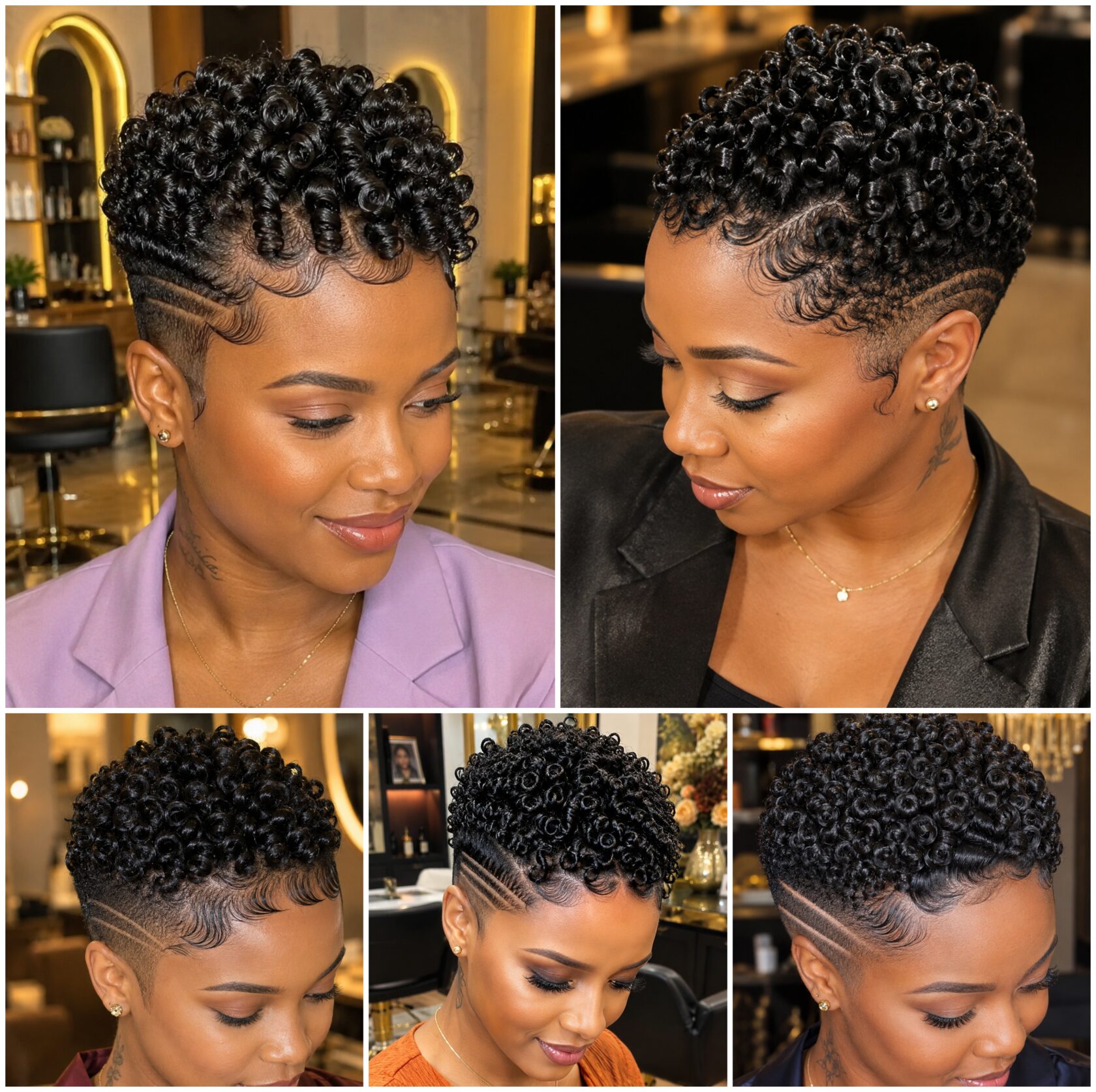 Sculpted Finger Coils with Double Fade Lines