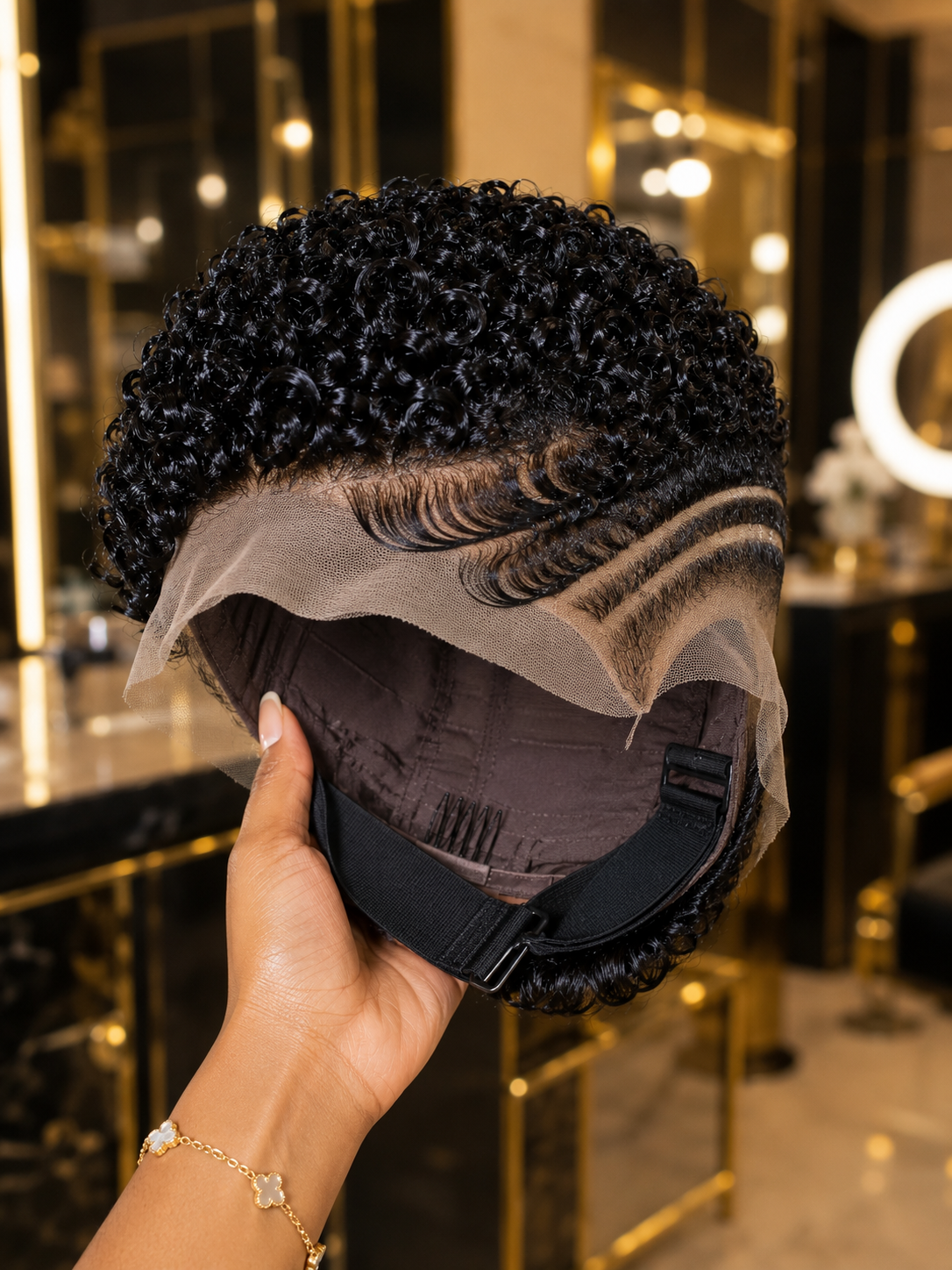 Three Flat Cornrows Create An Ultra-Sleek Side Panel on an Exposed Cap #ExquisiteFashionTrends