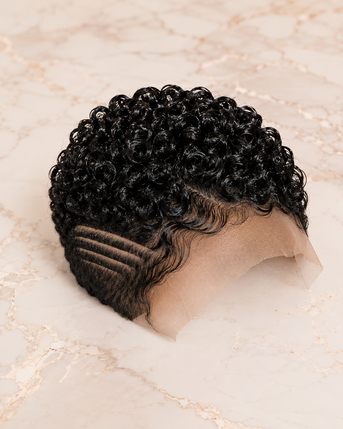 Defined Spiral Curls Meet A Panel Of Molded Finger Waves — Reading A Flat-Laid Unit On Marble #africanprintdesigners