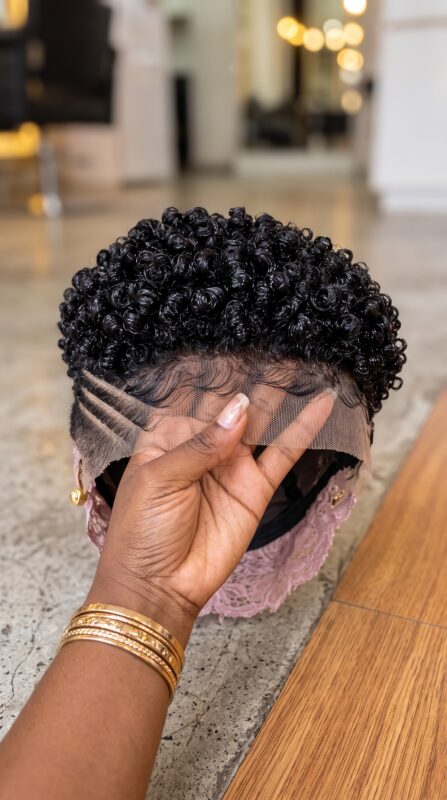 Triple Curved Carving Meets High-Gloss Crown Spirals: Why Hairline S-Waves Define A Jet Black Pixie Wig #BestFashionDesignsSC