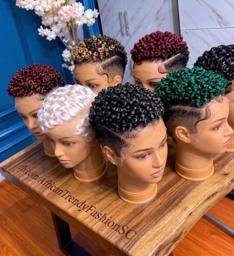 Multi-Tone Color Palette & Sculpted Mold Architecture: The Ultimate Pixie Collection Showcase #AfricanTrendyFashionSC